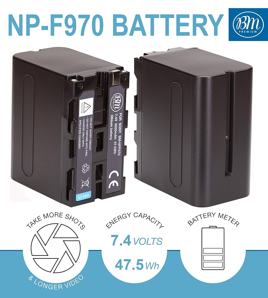 Amazon.com: BM Premium NP-F970 High Capacity Battery for